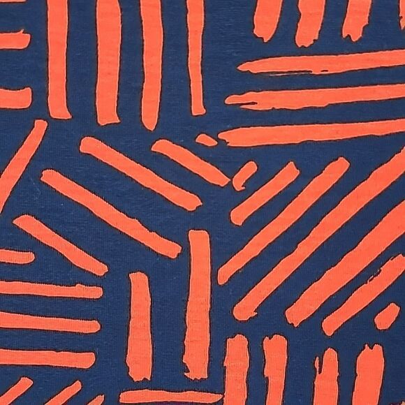 LuLaRoe Julia Dress Knit XXS (00-0) Red & Blue Midi Fitted Business Casual NWT - Picture 4 of 11